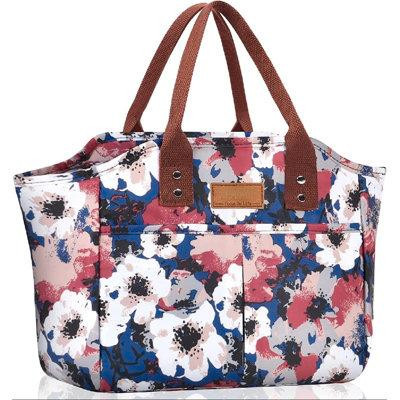 East Urban Home Fashionable Tote Reusable Insulated Lunch Bag Cooler Box With Pockets For Woman Man Work Shopping Or Tra in Other
