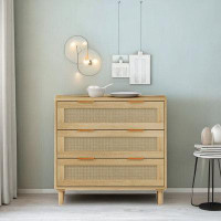 INZONT Rope Woven Chest With 3 Drawers
