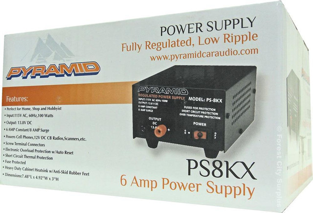 Pyramid® PS8KX Regulated 12 Volt 6 Amp Power Supplies in Other - Image 4