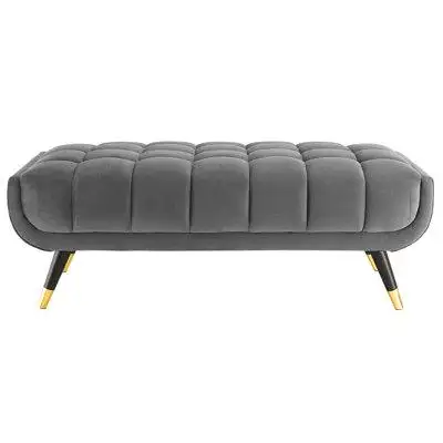 Sed98 Embolden your living room décor with Adept Performance Velvet Accent Bench. Featuring a blend...