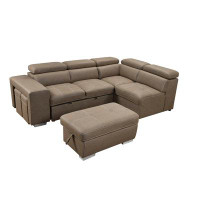 Ebern Designs Del 4 - Piece Chaise Sectional