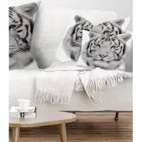 Made in Canada - East Urban Home Animal Bengal Tiger Lumbar Pillow