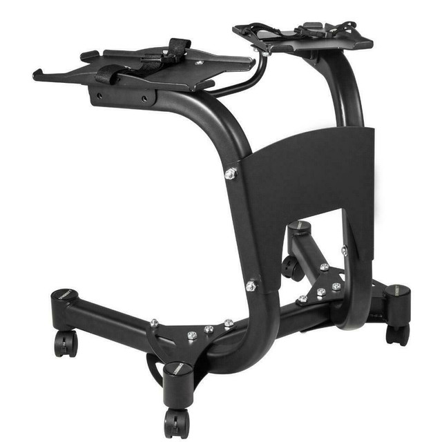 NEW ADJUSTABLE DUMBBELL EXERCISE STAND &amp; TOWEL RACK 915DBS in Exercise Equipment in Alberta - Image 3