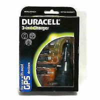Duracell 3 in 1 charger for Use with most GPS devices