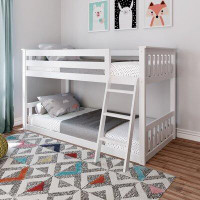 Lark Manor Aileana Twin Over Twin Solid Wood Bunk Bed by Lark Manor™