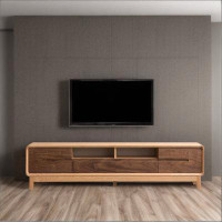 LORENZO Modern simple solid wood living room TV cabinet.