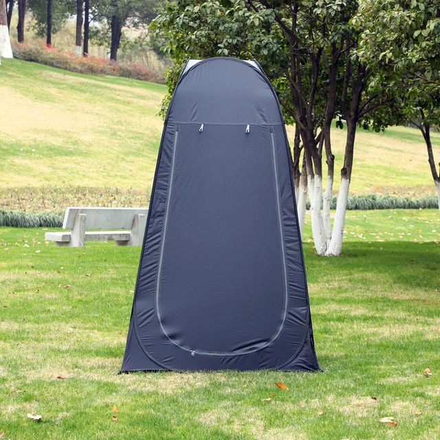 Shower Tent 47.2" L x 47.2" W x 74.8" H Black in Fishing, Camping & Outdoors