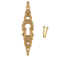 UNIQANTIQ HARDWARE SUPPLY Vertical Cast Brass Keyhole Cover