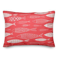Highland Dunes Ketchum School of Fish Outdoor Rectangular Pillow