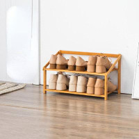 Rebrilliant Simple Folding And Moving Shoe Rack Free Of Installation, Simple And Durable Multilayer Storage26 11.81" H x