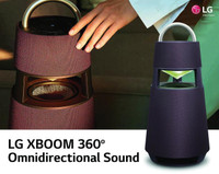LG XBOOM 360 RP4 Portable Bluetooth Wireless Speaker - Burgundy - WE SHIP EVERYWHERE IN CANADA ! - BESTCOST.CA