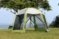 Quick-Set Portable Camping Outdoor Gazebo Canopy Shelter Hexagonal Outdoor Tent Canopy- 249284