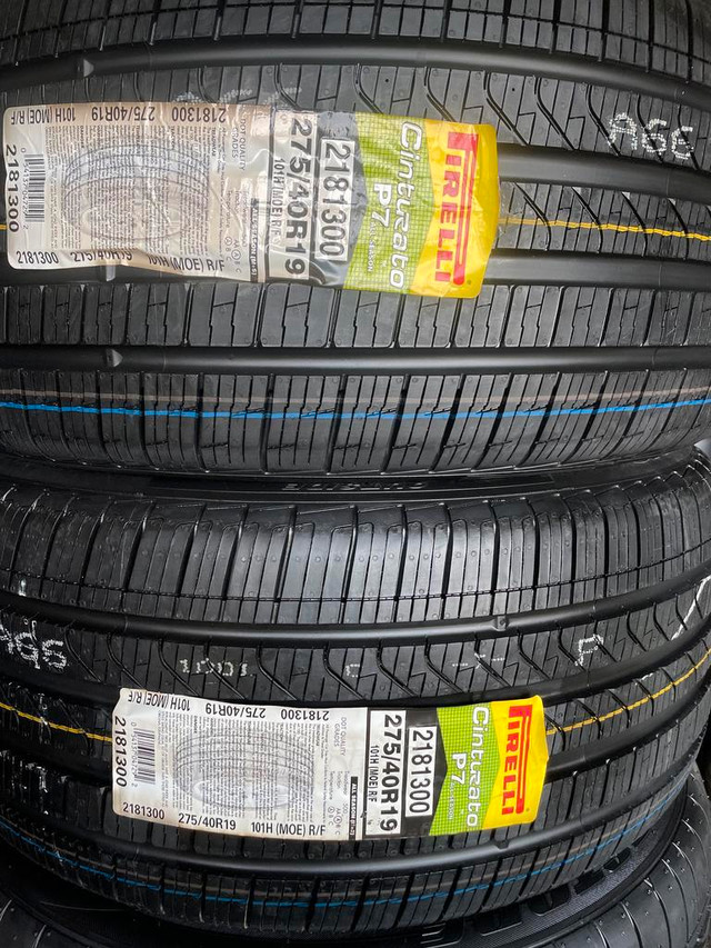 2 x 275/40/19 Pirelli p7 runflat nouveau in Tires & Rims in Laval / North Shore
