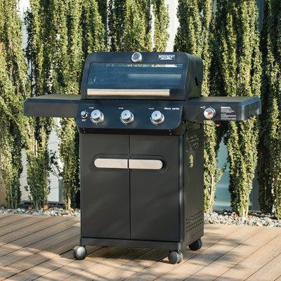 Monument Grills Monument Grills Mesa 325 3-Burner Liquid Propane 48000 BTU Gas Grill with side burner,Black in BBQs & Outdoor Cooking