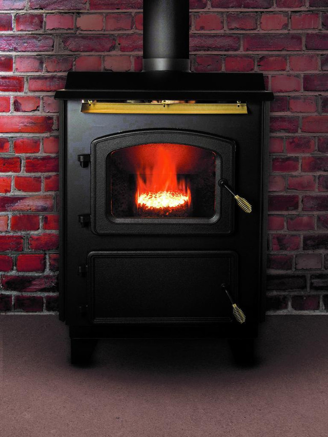 Hitzer - Coal Burning 608 Stoker Stove, Free Standing Heater ( Optional Powervent - No Chimney Required ) 608 in Fireplace & Firewood - Image 2