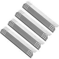 Quickflame Set Of 4 Stainless Steel Heat Plates For Gas Grill Models From Nexgrill, Expert Grill, Kenmore, Sunbeam, Dyna