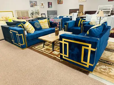 Blue Sofa Set On Clearance Sale!!Mega Offer