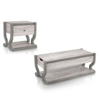 24/7 Shop At Home Braunstone 2 Piece Coffee Table Set