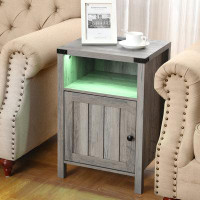Wrought Studio Side Table With RGB Light Strip