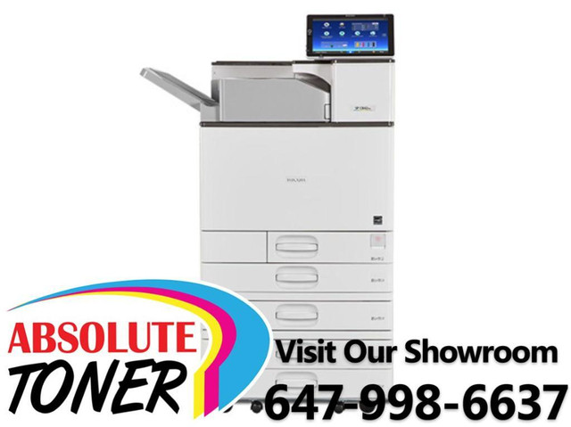 $45/Month New Repossessed Ricoh SP C840DN Color Laser Printer (408105) 11x17, 12x18 With Prints Up To 45 PPM in Printers, Scanners & Fax - Image 2
