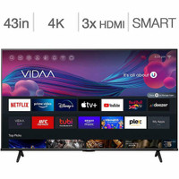 Télévision LED 43 POUCE 43A6KV 4K ULTRA UHD VIDAA Smart TV WI-FI Hisense - BESTCOST.CA