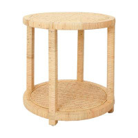 Rosecliff Heights Candis Woven Rattan End Table