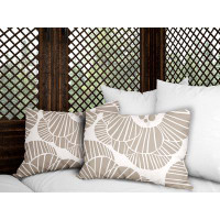 Bayou Breeze Mika Abstract Floral Indoor/Outdoor Square Pillow