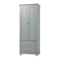Rebrilliant Tall Storage Cabinet With Drawers For Bathroom/Office Grey