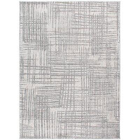Orren Ellis Hawley Abstract Grey Area Rug