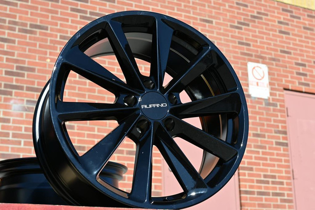 New (4pcs) 18inch Black Rim TESLA Model 3 ( 5x114.3 18x8 64.1) Rim for Civic Accord CRV MDX 2218  Call/Text 289 654 7494 in Tires & Rims in Toronto (GTA) - Image 2