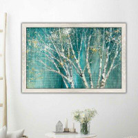 Made in Canada - Winston Porter Blue Birch Horizontal by Julia Purinton - Picture Frame Print