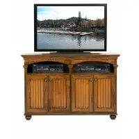 August Grove South Perth Solid Wood TV Stand for TVs up to 65"