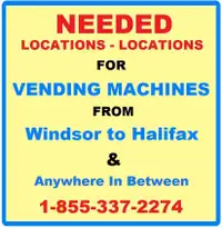FREE Vending Machine For Your Business Location