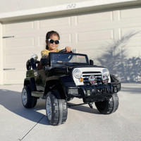 12V KIDS ELECTRIC TOY CAR JEEP POWER WHEELS WITH REMOTE CONTROL