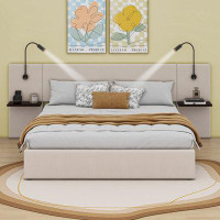 Cosmic Upholstered Panel Storage Bed