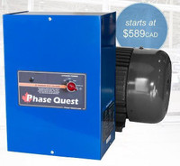 Phase Quest Digital Rotary Phase Converters / Complete Phase Quest Converter Systems and Transformers