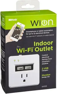 SMART HOME AUTOMATION -- NEW WIFI REMOTE CONTROLLED  ELECTRICAL OUTLETS by Woods WION - Programmable Timer