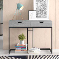 17 Stories Genievieve Accent Table, Console, Entryway, Narrow, Sofa, Storage Drawer, Living Room, Bedroom, Metal