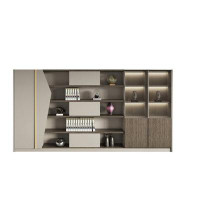 RUNTO Office File Cabinet Storage Cabinet Wooden Backgro Storage Bookcase