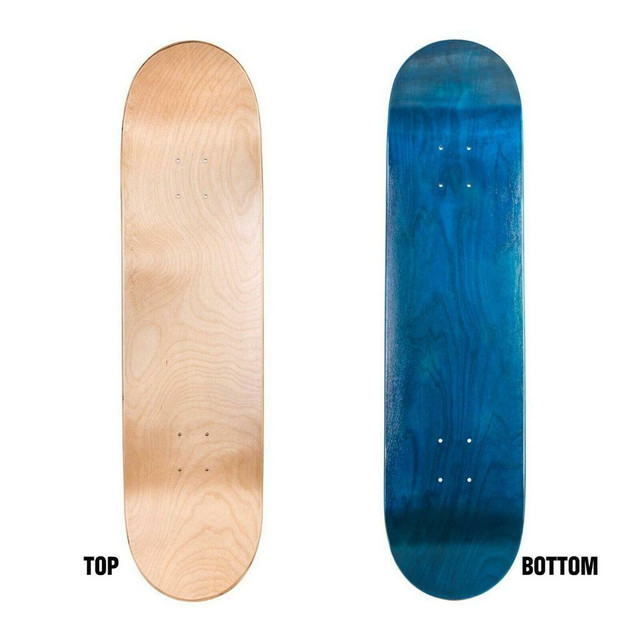 Easy People Skateboards Blank Decks Top Natural Bottom Stain Color dans Planches à roulettes - Image 4