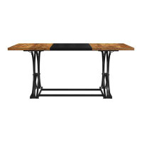 Everly Quinn Haman Counter Height 70.8" Dining Table