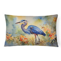 Caroline's Treasures Blue Heron Throw Pillow