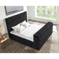 Grand Discount Furniture Future Black Platform Bed - Queen