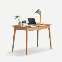 Corrigan Studio 47.24"Original wood colour rectangular solid wood desk