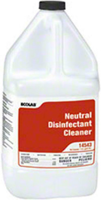 ECOLAB NEUTRAL DISINFECTANT CLEANER -- Effective against viruses -- Ideal for cleaning high traffic areas !
