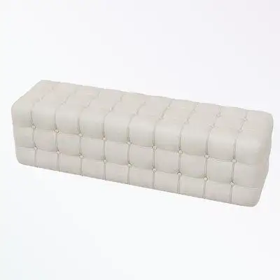 Bring a touch of class and comfort to your home with this elegant footstool. Fashionably designed wi...