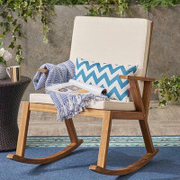George Oliver Bankston Outdoor Rocking Chair with Cushions