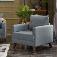East Urban Home 32.28" W Polyester Armchair