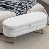 George Oliver Upholstered Storage Bench For Living Room Bedroom