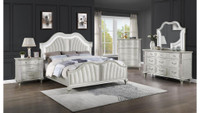 Spring Sale!! Luxurious 5 Pc Bedroom set equipped with led lights and crystal panels
